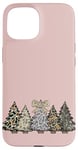 iPhone 15 Pink Christmas Tree Camo Southern Style Camouflage Xmas Tree Case