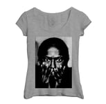 T-Shirt Femme Col Echancré Miles Davis Jazz Trompette Artiste Jazzmen Tutu