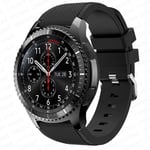 (Musta)Band Samsung Galaxy Watch 4 44mm 40mm 5 pro active 2 Gear s3 silikoni correa rannekoru Huawei kello GT/2/3 ranneke|