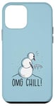 Coque pour iPhone 12 mini OMG CHILL! Bonhomme de neige amusant La Reine des neiges Pipi d'hiver