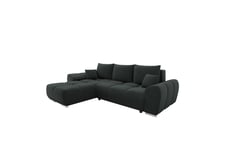 Simerly Sofa med Divan 3-seter - Svart sjeselong