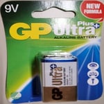 Batteri GP Ultra Plus Alkaline 9v