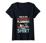 Womens Travel Agency Vacation Planner Travel Agent V-Neck T-Shirt