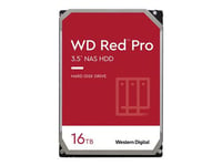 WD Red Pro WD161KFGX - Disque dur - 16 To - interne - 3.5" - SATA 6Gb/s - 7200 tours/min - mémoire tampon : 512 Mo