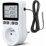 Prise Thermostat Prise Minuteur Digital Prise Programmable Digitale avec Sonde Minuterie Numrique couleurs multiples Largeight