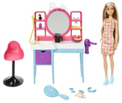 Barbie Doll and Hair Salon Playset