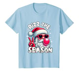 Youth Funny Christmas Rizz The Season Santa Pink Bubble Gum Xmas T-Shirt