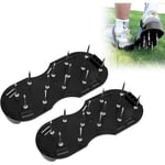 Aerateur Pelouse, Chaussure à Gazon Chaussures à Ongles Scarificateur Gazon Chaussures pour Gazon Jardin, Chaussure a Clou Ragreage avec Semelles et