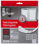 Schuster Tätningslist p 5,5x9 mm 6 m