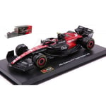 [FR] Burago ALFA ROMEO F1 C43 N.24 2023 GUANYU ZHOU SIGNATURE W/HELMET 1:43 - BU