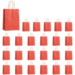 1X(24 Pcs Valentines Day Gift Bags, Candy Bags Goodie Bags with Handles1451