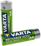 VARTA Recharge Accu Solar AA Mignon Ni Mh Rechargeable Battery 2 Pack 800 Mah R