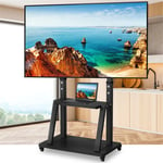 Mobile Heavy Duty Designer TV Floor Stand Display Trolley 100" TV Home School