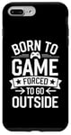 iPhone 7 Plus/8 Plus Born to Game Forced Go Outside Gamer Controller Video Gaming Case