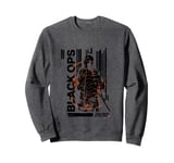 Call Of Duty Black Ops Soldier Silhouette Distressed Logo Sweatshirt