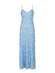 Clia Fringe Dress - Sky Blue