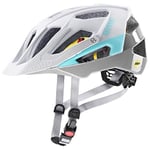 uvex Quatro cc MIPS - Secure Mountain Bike Helmet for Men & Women - MIPS System - Individual Fit - White - Sky - 52-57 cm