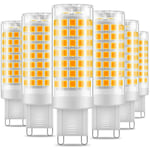 Ampoule Led G9, No Flicker 5w Led Lampes Blanc Chaud 3000k, 650lm, Économie D'énergie Equivalente 48w Halogène Lumière, 360 Degrés Angle, Ac220-240v