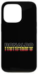 Coque pour iPhone 13 Pro Ronaldo Prénom amusant vintage coucher de soleil Ronaldo