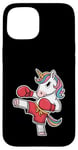 iPhone 15 Unicorn Kickboxer Kickboxing Kickbox Kickboxers Case