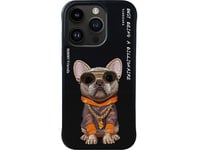 Nimmy Iphone 15 Pro 6.1" Case Black Glasses Cool Dog