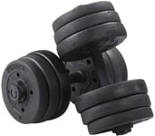 EVOLVE Adjustable 20Kg Dumbbell Weight Set Comfortable Grip Home Workout Fitness