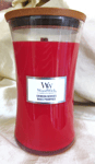 NEW WoodWick Candle Crimson Berries Large Hourglass Scent Winter Cosy Fragrance