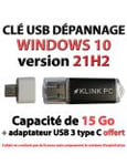 Clé USB de dépannage Windows 10 version 21H2 (Klink PC)