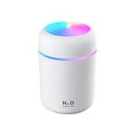 Mini Humidificateur Ultrasonique avec 2 Mode Brume Réglable, Arrêt automatique et Veilleuse Colorée, usb Humidificateur Portable pour Auto Maison