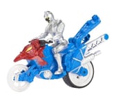 Power Ranger Dino Stunt Cycle with figure silver ranger