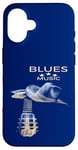 Coque pour iPhone 16 Guitare acoustique Blues Musique