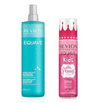 Revlon Professional Equave Shampooing Micellaire Détox pour Tous Types de Cheveux, 485ml + Soin démêlant Instantané sans rinçage 200 ml Spray Kids Enfants Princess Parfum Fraise