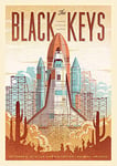 Black Keys Poster #2 VINTAGE RARE BAND ROCK Posters Concert Tour Music - A4 A3 A2 - Quality Prints (A3 Not Framed (420 x 297mm))