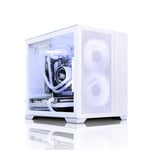 AWD-IT X= Mini CUBE White Ryzen 5 5500 6 Core NVIDIA RTX 3060 12GB - Next Day Gaming PC