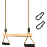 Bois Multifonction pour Enfants Balançoire Réglable avec Poignée D'éponge Douce Intérieur Trapeze Balancoire pour Enfants Jeux Jardin Extérieur