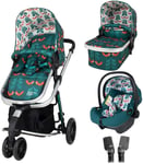 COSATTO Giggle 3 in 1 Travel System, Birth to 18kg, Pram, Pushchair, Carrycot &