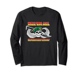 KILL EM ALL LET GOD SORT EM OUT military retro skull beret Long Sleeve T-Shirt