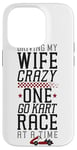 iPhone 14 Pro Go Kart Racing Wife Husband Vintage Driving My Wife Crazy Case