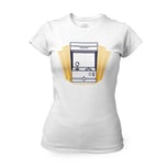 T-Shirt Femme Col Rond Arcade Gaming Jeu Vidéo Vintage Rétro Art Déco