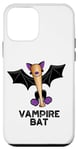 Coque pour iPhone 12 mini Jeu de mots amusant en forme de chauve-souris vampire