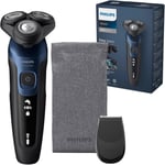 Philips Shaver Series 5000 Electric Shaver Blue Precision Trimmer & Travel Case