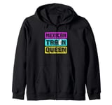 Womens Mexican Train Queen Dominoes Queen Zip Hoodie