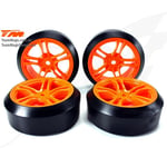 [FR] Team Magic Gomme - 1/10 Drift - montato - Cerchi 5 Spoke Arancioni - 12mm H