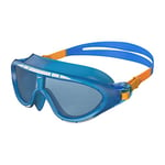 Speedo Junior Biofuse Rift Swimming Goggles , Swimming Mask , Anti-Fog , Easy Adjustment , Anti-Leak , Blue/Orange, One Size