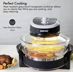 17L Turbo Halogen Convection Oven Cooker Air Fryer with Extender Ring