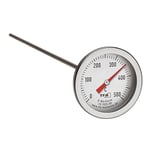 TFA Dostmann 14.1035.60 Thermomètre de four professionnel en acier inoxydable avec longue sonde de température (30 cm), pièce de rechange pour four à pizza, four à bois, four en pierre, barbecue,