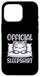 Coque pour iPhone 16 Pro Chemise de nuit officielle American Shorthair Funny Cat Lover