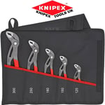 Knipex Cobra 5 Piece Water Pump Pliers Set Push Button Adjustable 00 19 55 S5