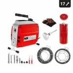 Furet électrique MSW-POWER DRAIN CLEAN 23E (570W 400 t/min diamètre spirale 9-22mm canalisations diamètre 20-150mm)