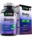 BIOTIN 12,000mcg - 180 TABLETS. MAX STRENGTH. HEALTHY HAIR, SKIN & NAIL GROWTH